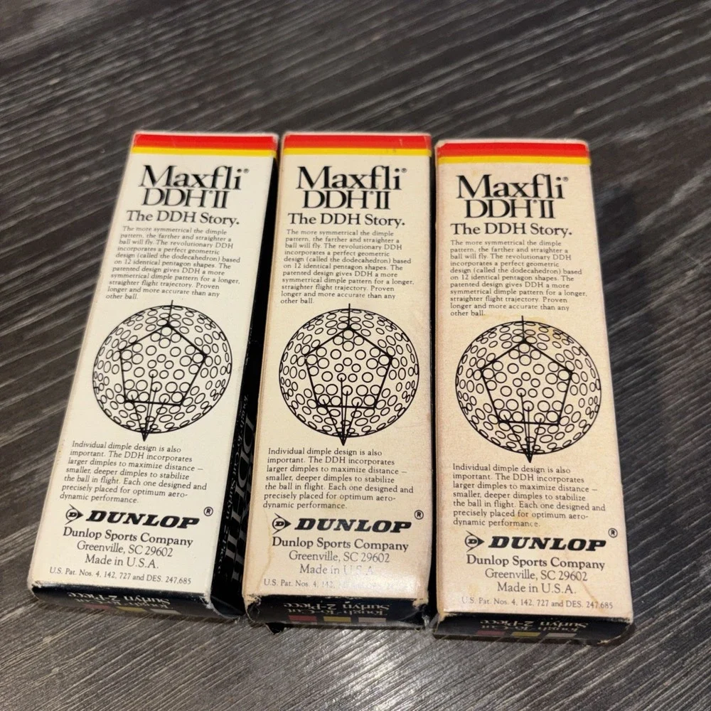 Vintage‎ Maxfli DDH2 DDH ll White Golf Balls 8 total - 1Tough to Cut Surlyn